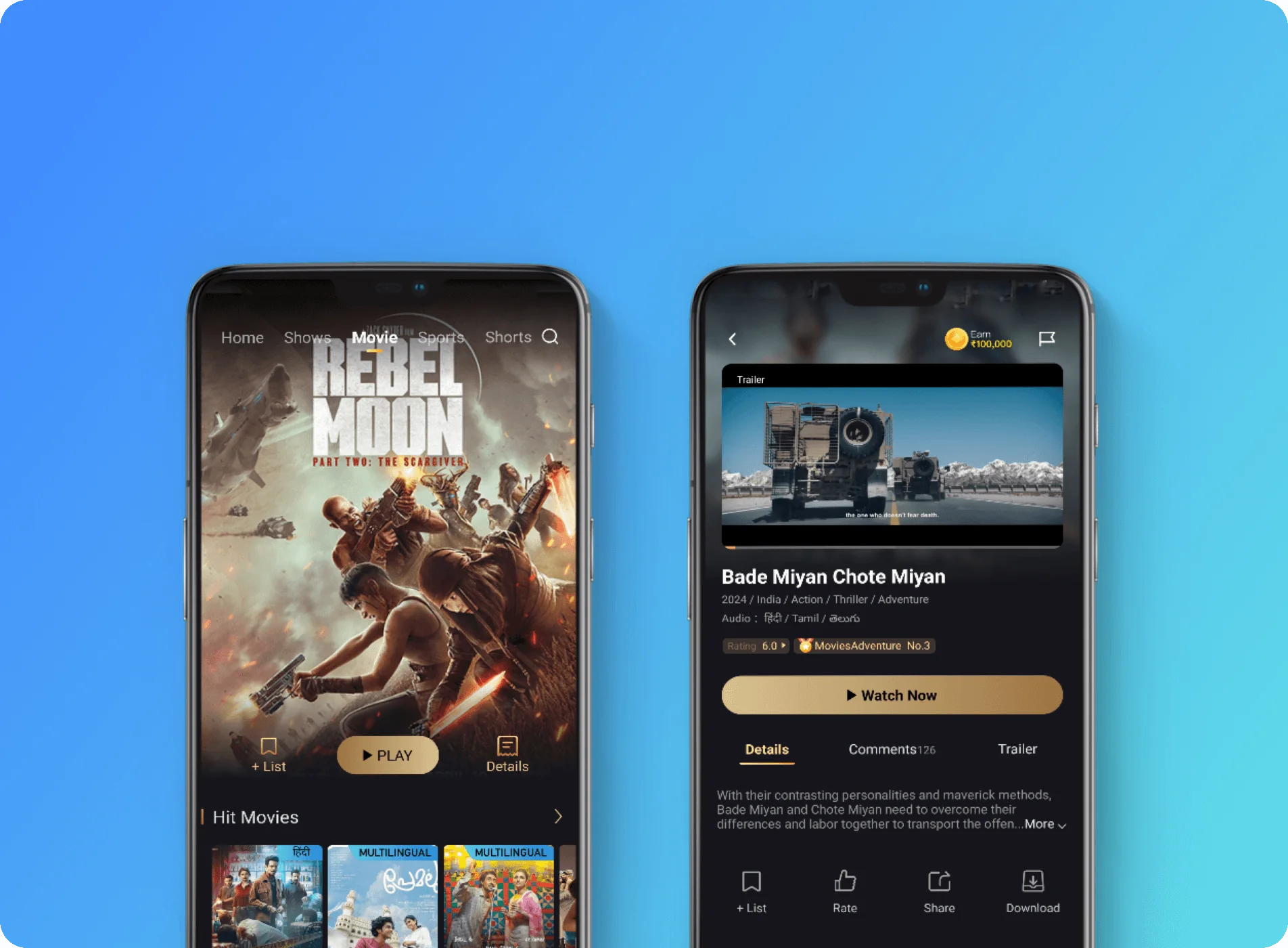 Castle App HD movies and web series library